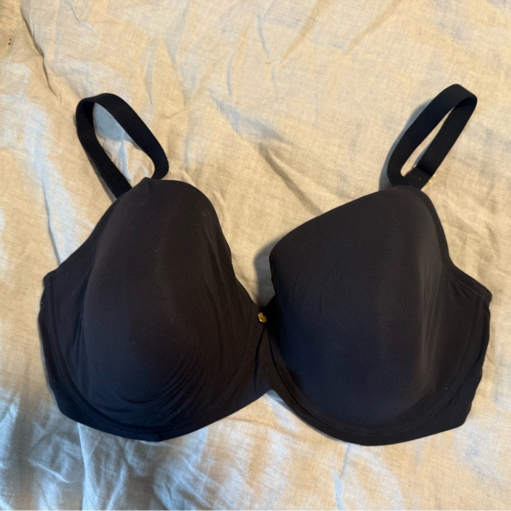 NWT Women's Black Bra Natori Chic Comfort US 38DDD (F)